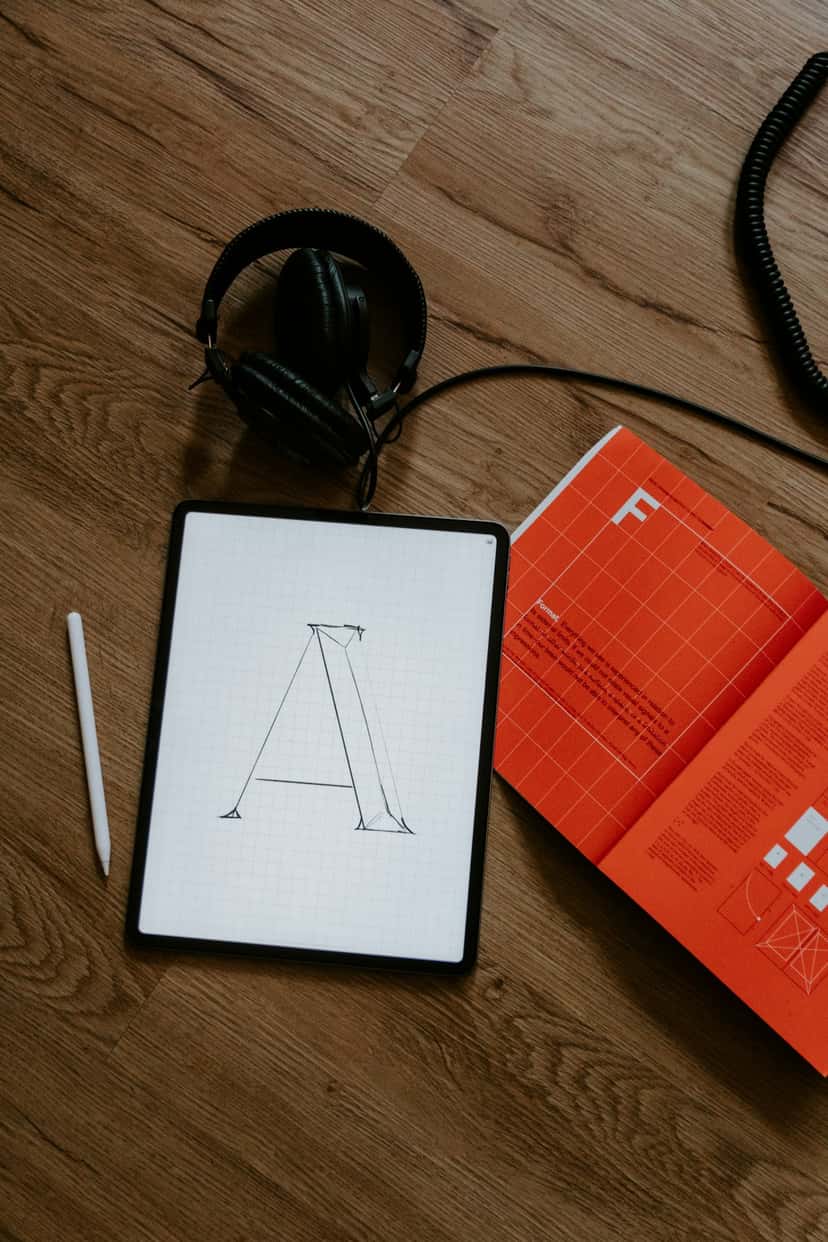 Designing a personalized canvas print gift on a tablet