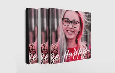 Stretched canvas prints with quote