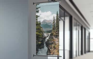 Wall mounted large canvas print