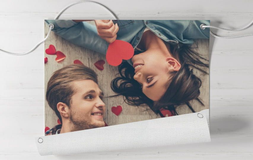 Rolled canvas printing portrait