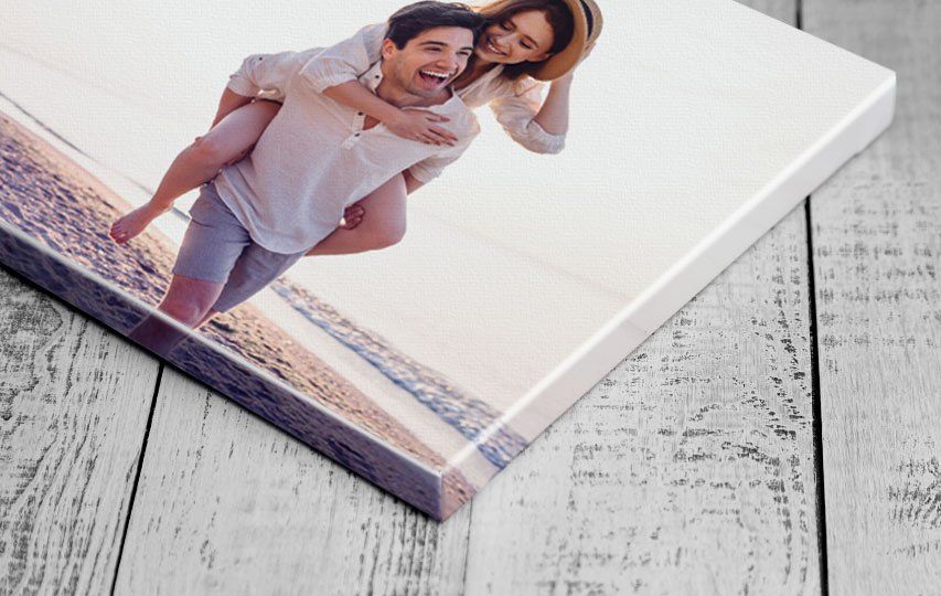 Romantic stretched canvas print